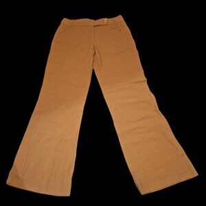 BCBG MAX AZRIA Camel Wide Leg Linen Pants | Size 2 | Luxe Casual